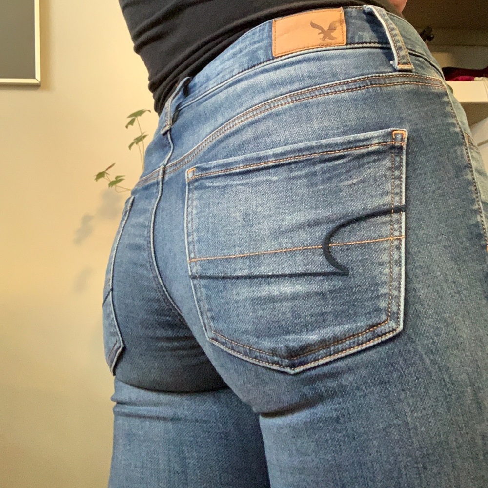 super stretch jeggings American Eagle